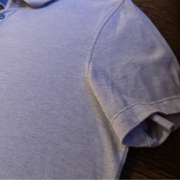 Alfani Polo Shirt Mens Medium Short Sleeve Soft Comfort Lavender - Picture 5 of 7